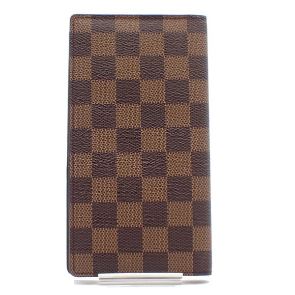 LOUIS VUITTON Porte Valeurs Cartes Credit Damier Leather Brown N61823 07EF445 - Picture 3 of 15